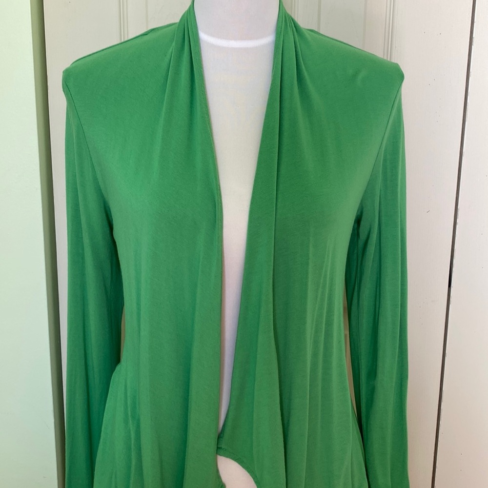 New Banana Republic Green Stretch Cardigan Sz XS